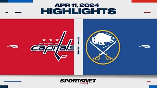 NHL Highlights  Capitals vs Sabres  April 11 2024 [upl. by Boony]