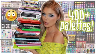 Eyeshadow Palette Collection amp Declutter  400 PALETTES [upl. by Christie348]