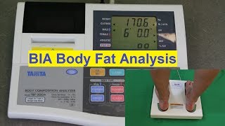 Body Fat Percentage  Bioelectrical Impedance Analysis  BIA [upl. by Ettennek570]