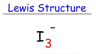 I3 Lewis Structure  Triiodide Ion [upl. by Kiyoshi]