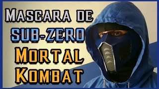 CÓMO HACER una Máscara de SUBZERO  DIY  Cubrebocas MORTAL KOMBAT [upl. by Porcia]