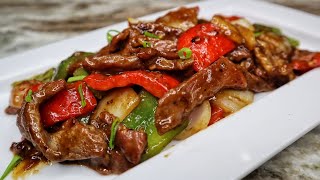 Super Easy PEPPER STEAK Recipe Better Than Take Out [upl. by Joycelin280]