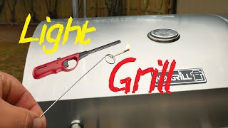 How To Light Gas Grill With Lighter or Match Easy Simple [upl. by Baggott525]