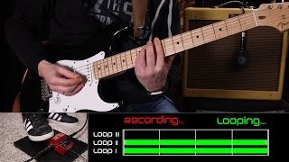 Loop Station Tutorial  HowToLoop 2 Overdub and Undo with Boss RC3 [upl. by Rehpotsyrk]