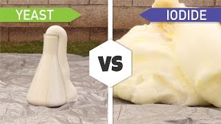 Making Elephant Toothpaste Yeast vs Iodide [upl. by Billye]