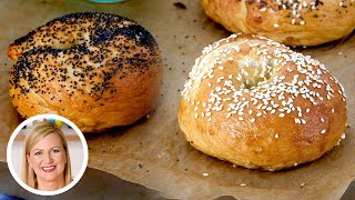 Professional Baker Teaches You How To Make BAGELS [upl. by Liew]