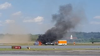 Stunt plane crashes during air show [upl. by Everara]