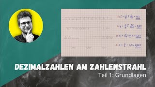 Dezimalzahlen am Zahlenstrahl  Teil 1 Grundlagen [upl. by Engis]