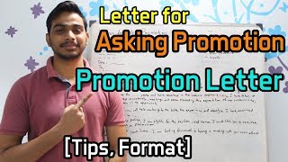 Letter for Asking Promotion Tips Format [upl. by Annavaig]