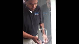 How to Replace and Install your Frameless Shower Door handle [upl. by Ijic]