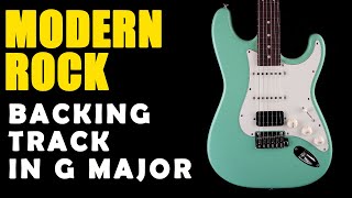 Modern Rock Backing Track in G Major  Easy Jam Tracks [upl. by Ayatnohs358]