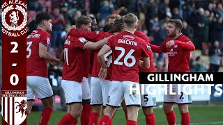 2425 HIGHLIGHTS  Crewe Alexandra 20 Gillingham [upl. by Zane]