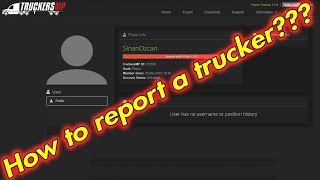 ETS2ATSTruckersMP How to create a report on TruckersMP [upl. by Emmey460]