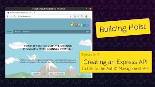 Building Hoist ep 3  Creating a Nodejs Express API that can talk to the Auth0 Management API [upl. by Telracs]