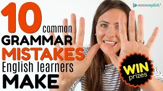 10 MOST COMMON Grammar Mistakes English Learners Make 😭😭😭 [upl. by Fornof]