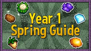 A Complete Guide for your First Spring  Stardew Valley Version 15 [upl. by Elleined764]