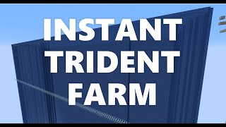 Minecraft Elegance Instant Trident Farm Java 116120 [upl. by Anilam]