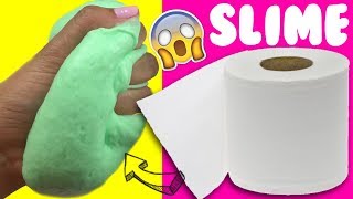 PROBANDO SLIME 💦 CON PAPEL DE BAÑO SIN PEGAMENTO [upl. by Dyal114]