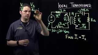 Circuits I Example Using Ideal Transformer [upl. by Nordin615]