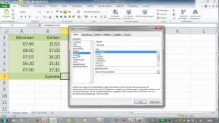 Excel  Grundlagen der Stundenberechnung  Zeitfunktionen [upl. by Hayarahs]