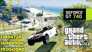 GT 740  GTA 5  V  1080p 900p amp 720p FPS test [upl. by Bergwall674]