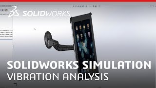 Vibration Analysis  SOLIDWORKS Simulation [upl. by Onitsirc]