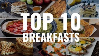 Easy 10 Breakfast Recipes [upl. by Sihon]