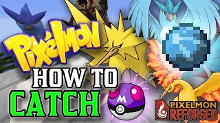 HOW TO CATCH ARTICUNO ZAPDOS AND MOLTRES  Minecraft PIXELMON Mod 836 [upl. by Aba]