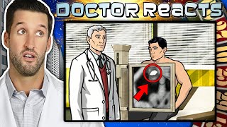 ER Doctor REACTS to Funniest Archer Medical Scenes [upl. by Euqirrne250]