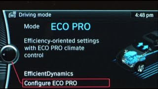 ECO PRO Mode  BMW HowTo [upl. by Suiratnauq262]