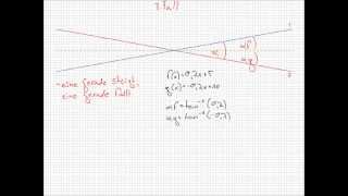 Schnittwinkel zweier Geraden berechnen [upl. by Yunfei741]