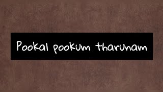 Pookal pookum tharunam  Madarasapattinam  lyrics [upl. by Ttehr]