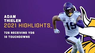 Adam Thielen Highlights from 2021 Season  Minnesota Vikings [upl. by Ahsakal]