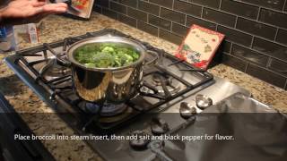 Quick amp Easy Broccoli steamed with seasoning [upl. by Walling429]