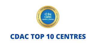 CDAC Top 10 Institutes [upl. by Anileh]