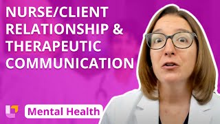 NurseClient Relationship Therapeutic Communication Psychiatric Mental Health Nursing LevelUpRN [upl. by Gabriellia]