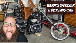 8 Over Sportster Chopper How to Replace Fork Tubes [upl. by Venu675]