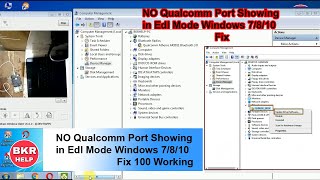 Qualcomm Port 9008 Not Showing in Windows 7810 Fix 2020 [upl. by Trin769]