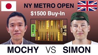 Mochy vs Simon Barget  NY Metro Open Backgammon Championship [upl. by Tsuda]