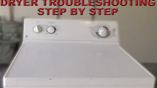 Dryer Troubleshooting Step by Step [upl. by Ttennaej]