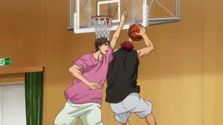 Kagami vs Kiyoshi kuroko no basketball [upl. by Akinajnat]