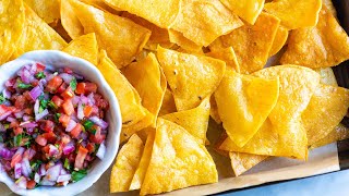 Easy Homemade Tortilla Chips Recipe Fried or Baked [upl. by Uht]