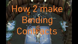 Runescape 3 How to Make Binding Contracts Quickly Taverley Method [upl. by Aibun]