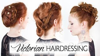 Victorian Hairdressing  Reproducing 3 Authentic 1800s Hairstyles [upl. by Diana]