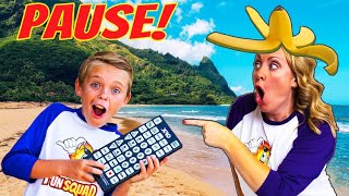 Funny Pause Remote Jokes on Mom and Dad Fun Squad Life in Hawaii [upl. by Iggep794]