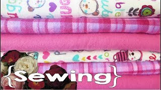 How to Sew Flannel Receiving Blankets [upl. by Nosecyrb]