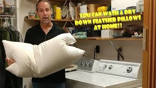 How to Wash a Down Feather Pillow at Home [upl. by Ehtyde]