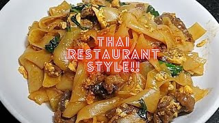 How To make Thai Restaurant Style Pad See Ew or Stir Fry Flat rice Noodle [upl. by Rosella297]