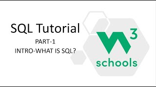 SQL Tutorial for Beginners  W3Schools SQL Tutorial [upl. by Ackley]