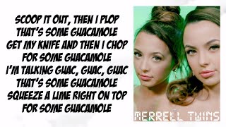 Merrell Twins  GUACAMOLE WAP Parody Cardi B Lyrics [upl. by Moreville]